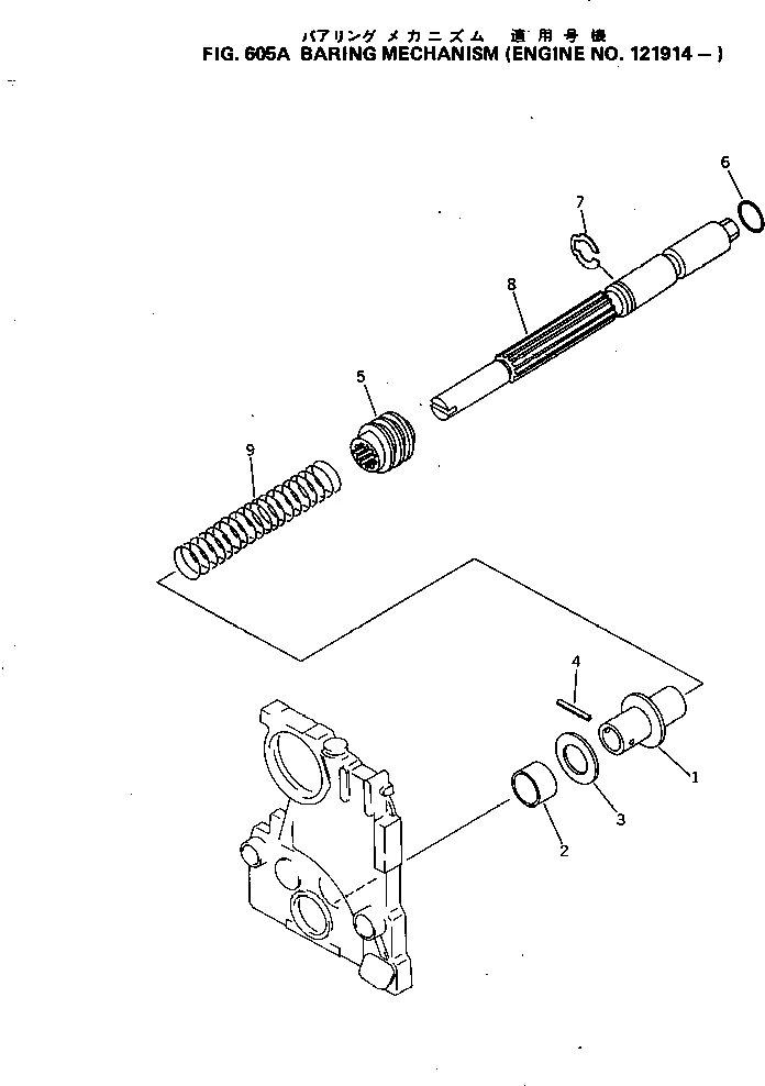 Схема запчастей Komatsu KT-1150-1E - BARING MECHANISM(№77-) АКСЕССУАРЫ