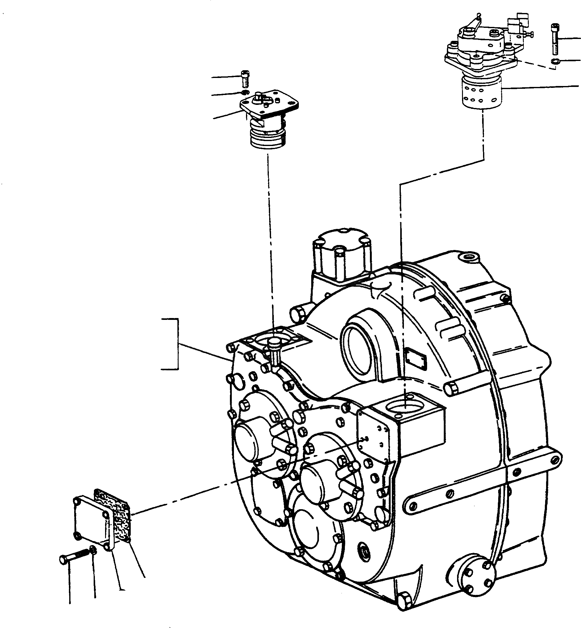 Схема запчастей Komatsu L600D Super - POWERSHIFT ТРАНСМИССИЯ ТРАНСМИССИЯ И ЗАДН. МОСТ