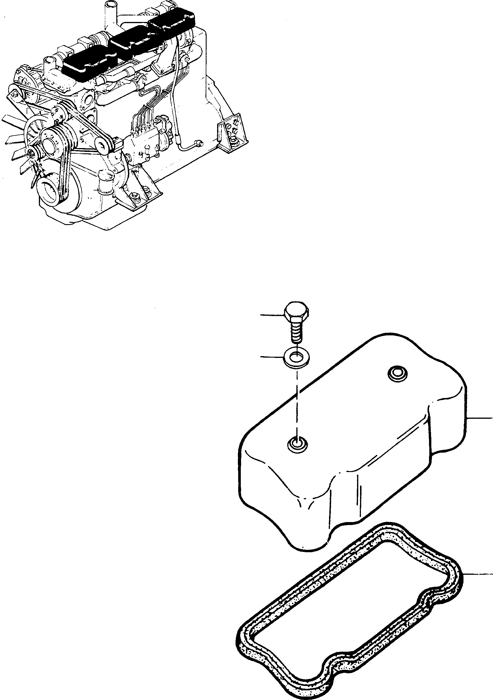 Схема запчастей Komatsu L600D Super - ГОЛОВКА ЦИЛИНДРОВ COVER, ATTACHING ЧАСТИ ДВИГАТЕЛЬ, АКСЕССУАРЫ И ЭЛЕКТРИЧ. СИСТЕМА