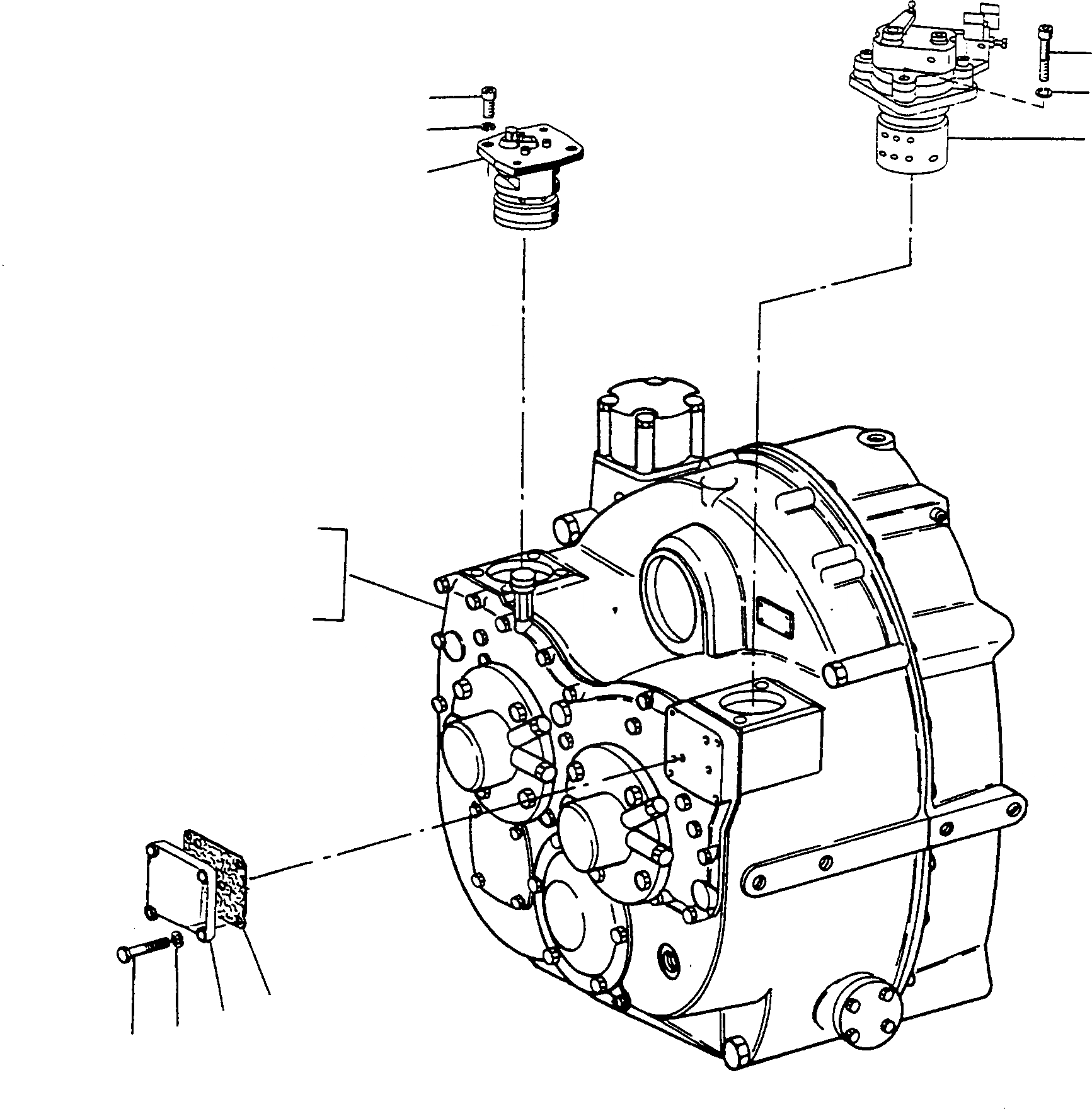 Схема запчастей Komatsu L700D Turbo - POWERSHIFT ТРАНСМИССИЯ ТРАНСМИССИЯ И ЗАДН. МОСТ