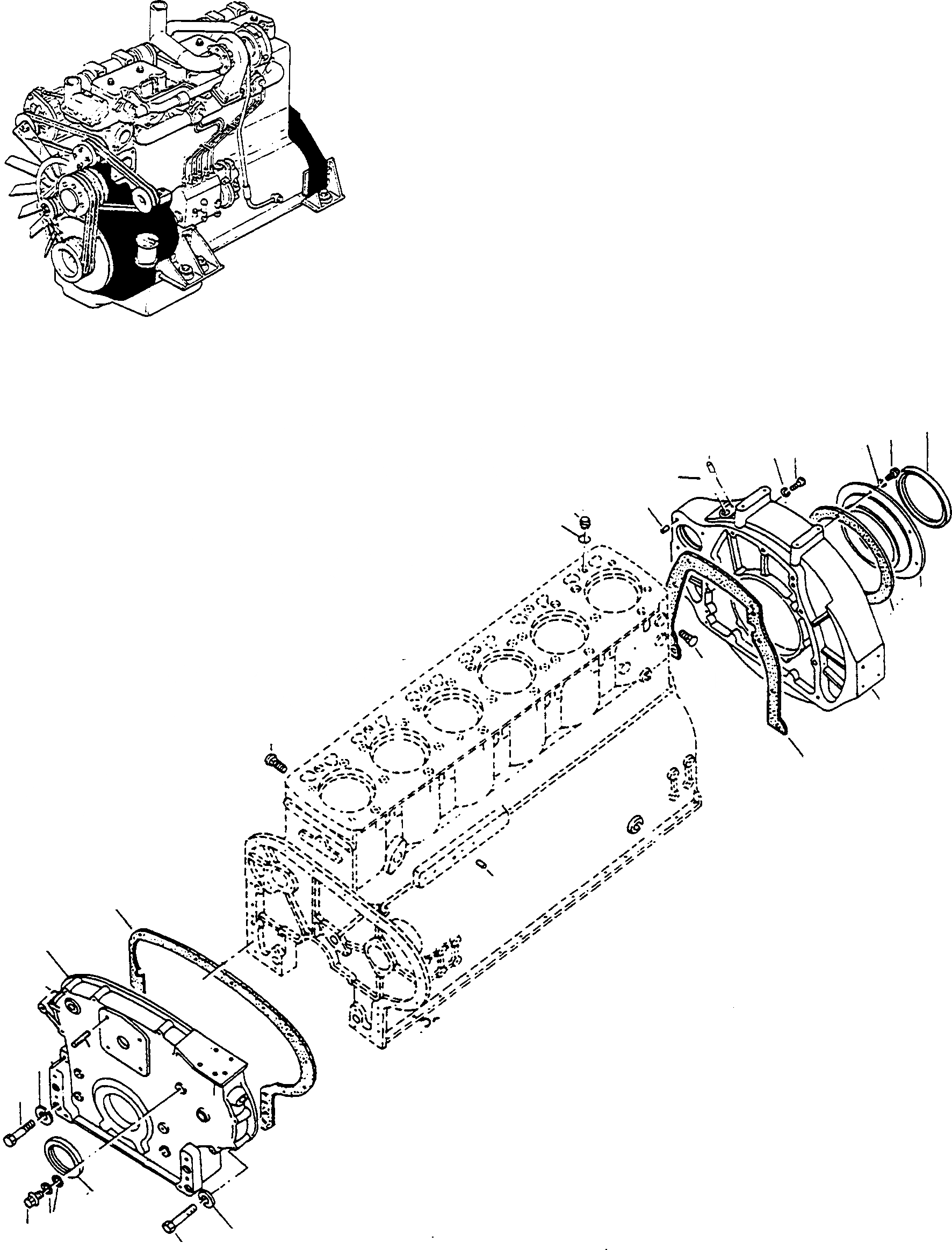 Схема запчастей Komatsu L700D Turbo - TIMING КОРПУС ШЕСТЕРЕНН. ПЕРЕДАЧИ И КАРТЕР МАХОВИКА ДВИГАТЕЛЬ, АКСЕССУАРЫ И ЭЛЕКТРИЧ. СИСТЕМА