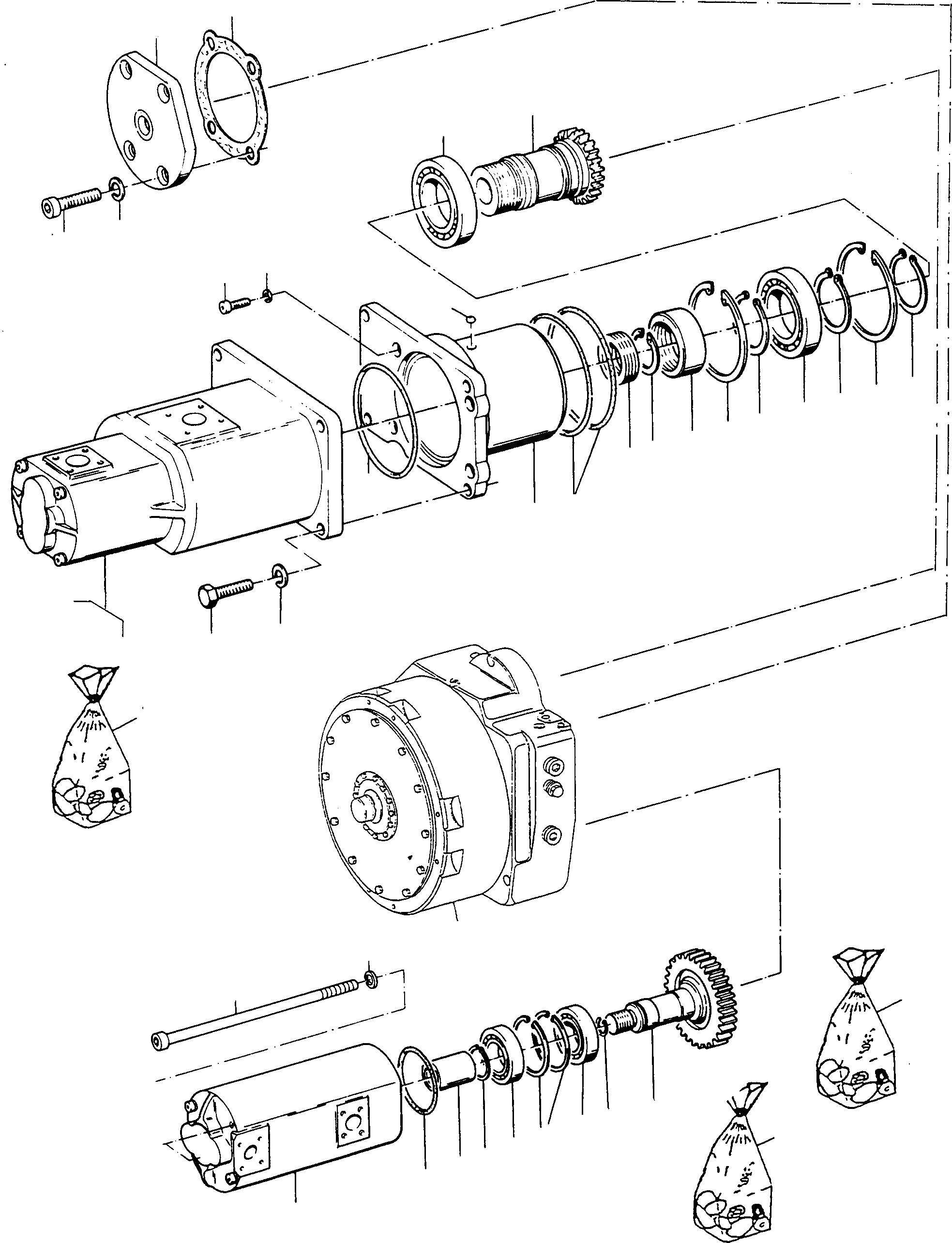 Схема запчастей Komatsu L700D Turbo - CONVERTER ТРАНСМИССИЯ ТРАНСМИССИЯ И ЗАДН. МОСТ