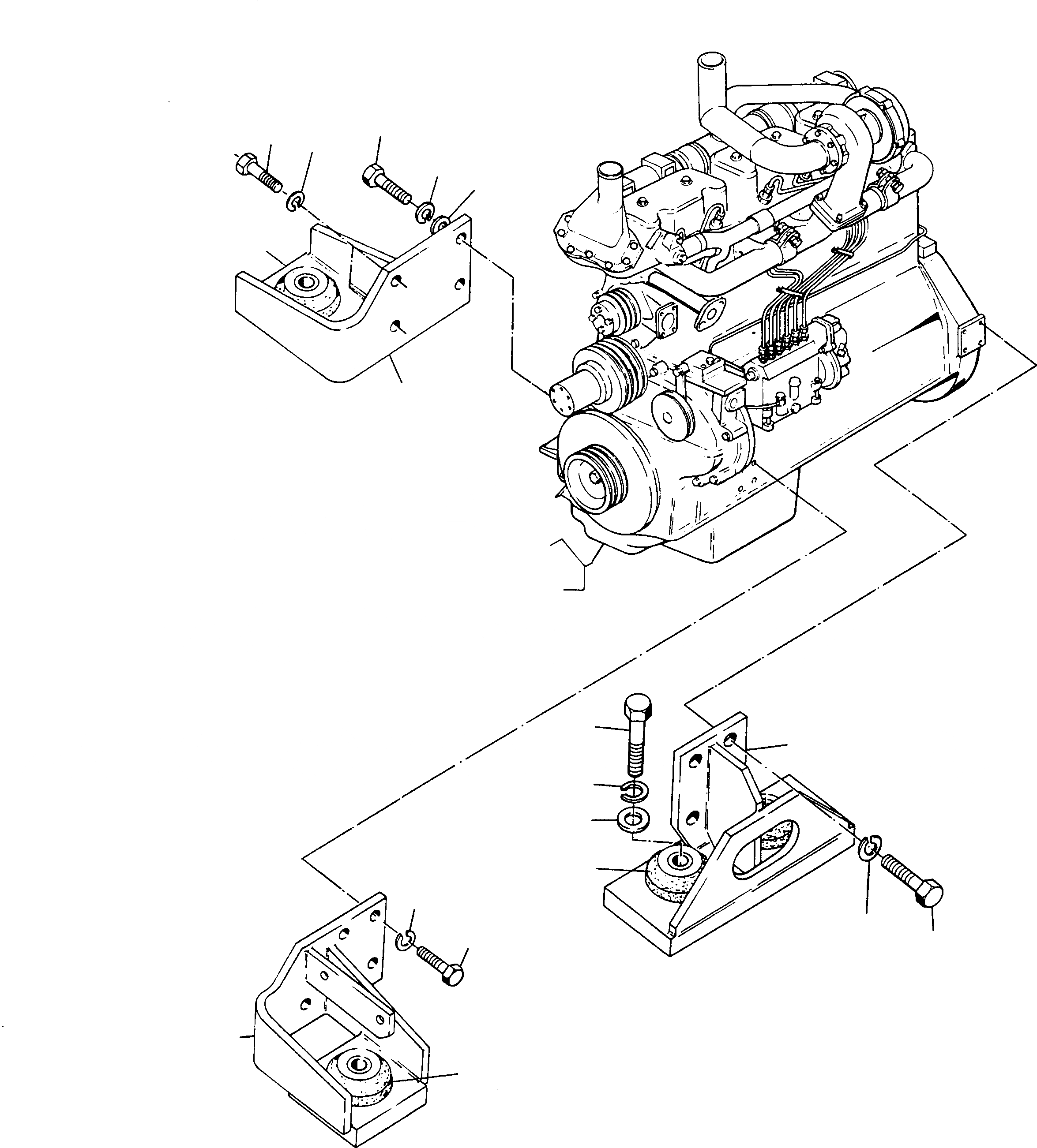 Схема запчастей Komatsu L700D Turbo - ДВИГАТЕЛЬ, КРЕПЛЕНИЕ ДВИГАТЕЛЯ ДВИГАТЕЛЬ, АКСЕССУАРЫ И ЭЛЕКТРИЧ. СИСТЕМА