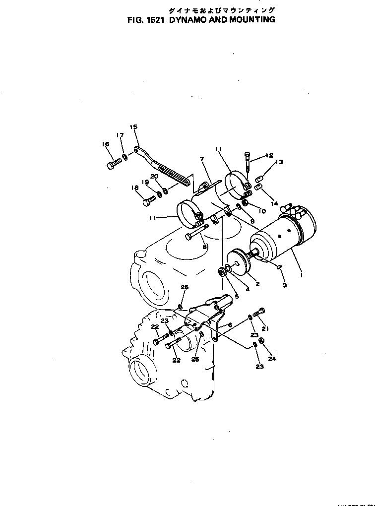 Схема запчастей Komatsu NH-220-CI-2L - DYNAMO И КРЕПЛЕНИЕ ОХЛАЖД-Е И ЭЛЕКТРИКАS