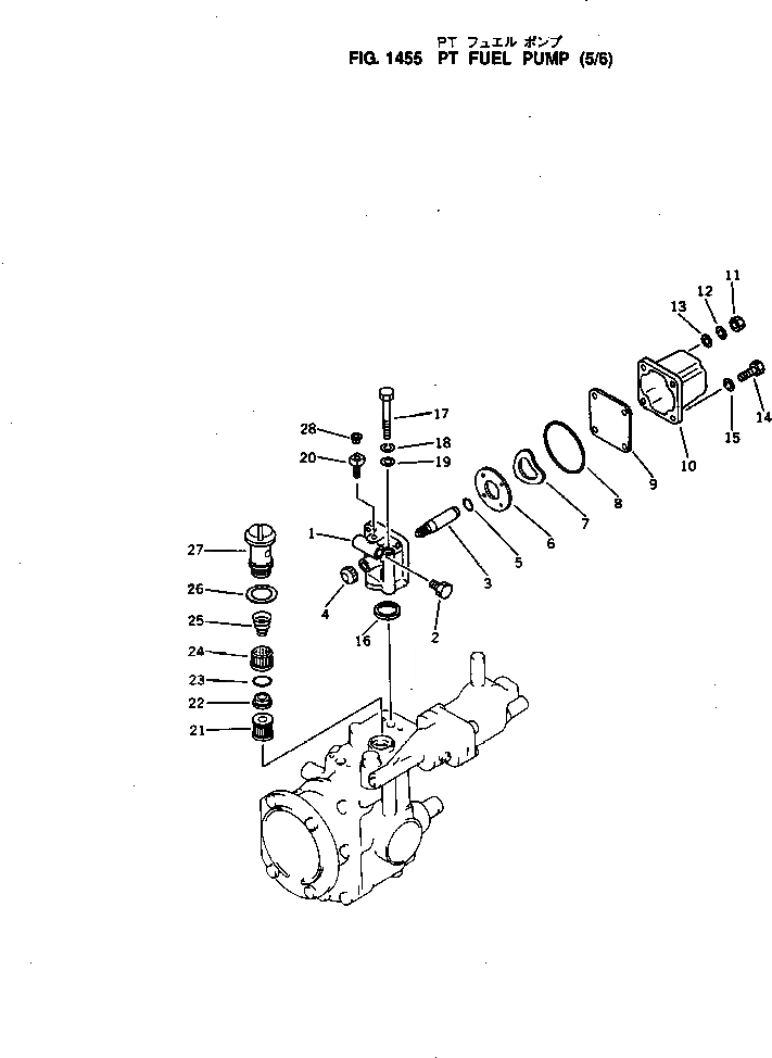 Схема запчастей Komatsu NH-220-CI-2LL - PT ТОПЛИВН. НАСОС (/) ТОПЛИВН. СИСТЕМА