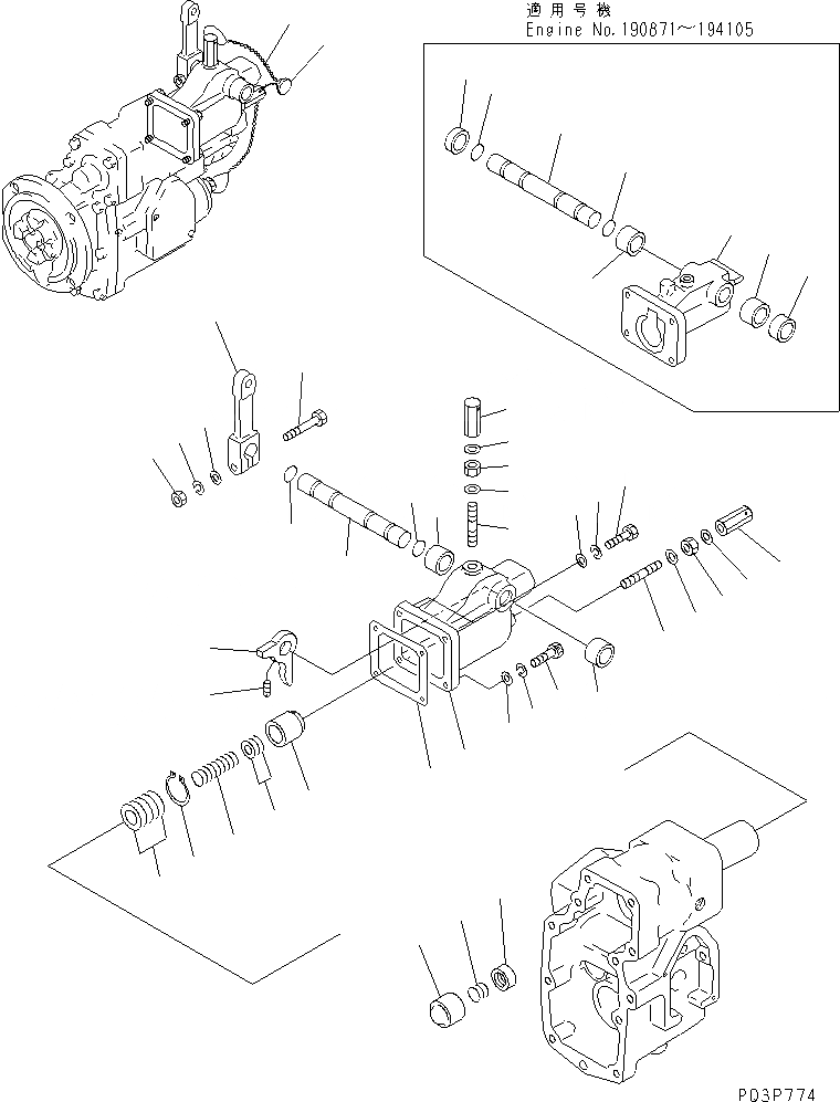 Схема запчастей Komatsu NT-855-1A - PT ТОПЛИВН. НАСОС (/7) ТОПЛИВН. СИСТЕМА