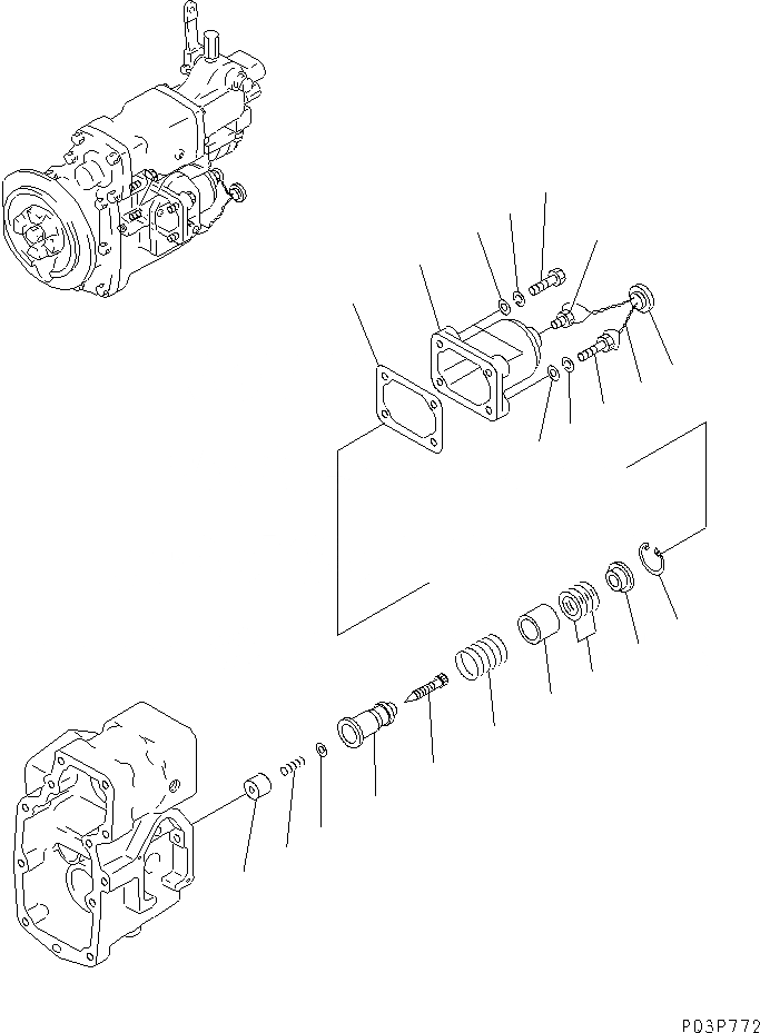 Схема запчастей Komatsu NT-855-1D - PT ТОПЛИВН. НАСОС (/7) ТОПЛИВН. СИСТЕМА