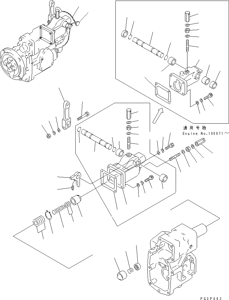 Схема запчастей Komatsu NT-855-1D - PT ТОПЛИВН. НАСОС (/7) ТОПЛИВН. СИСТЕМА