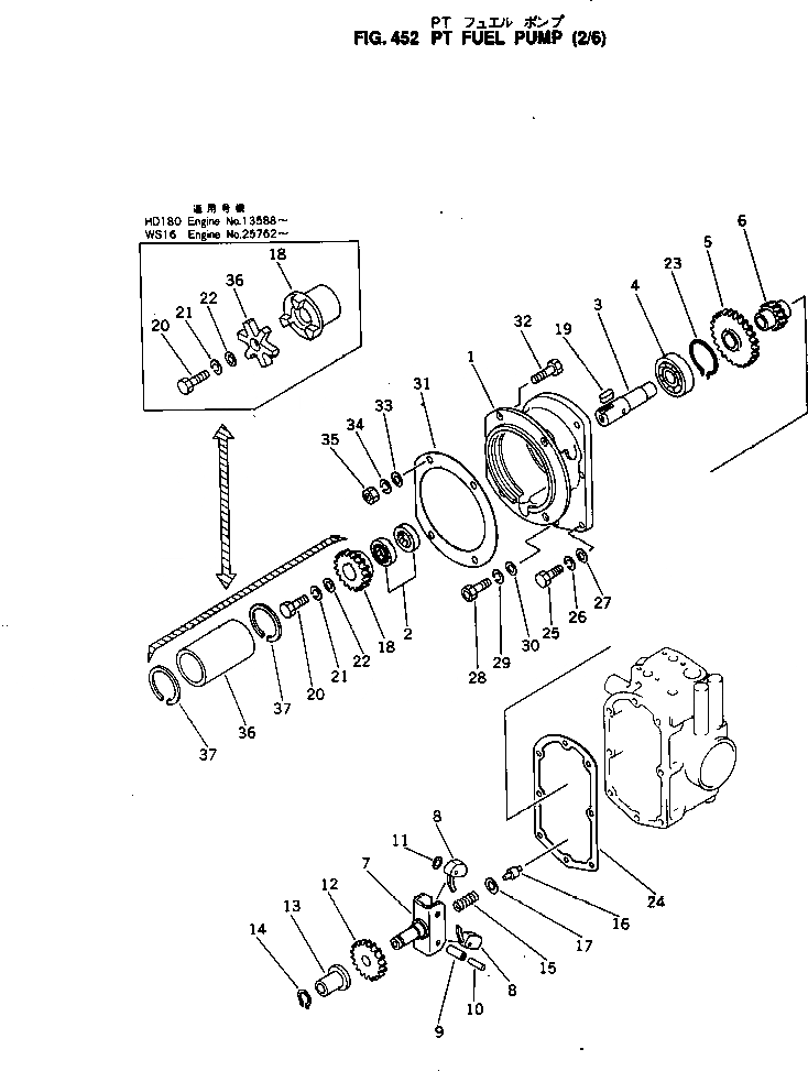 Схема запчастей Komatsu NTO-6-G-1G - - -