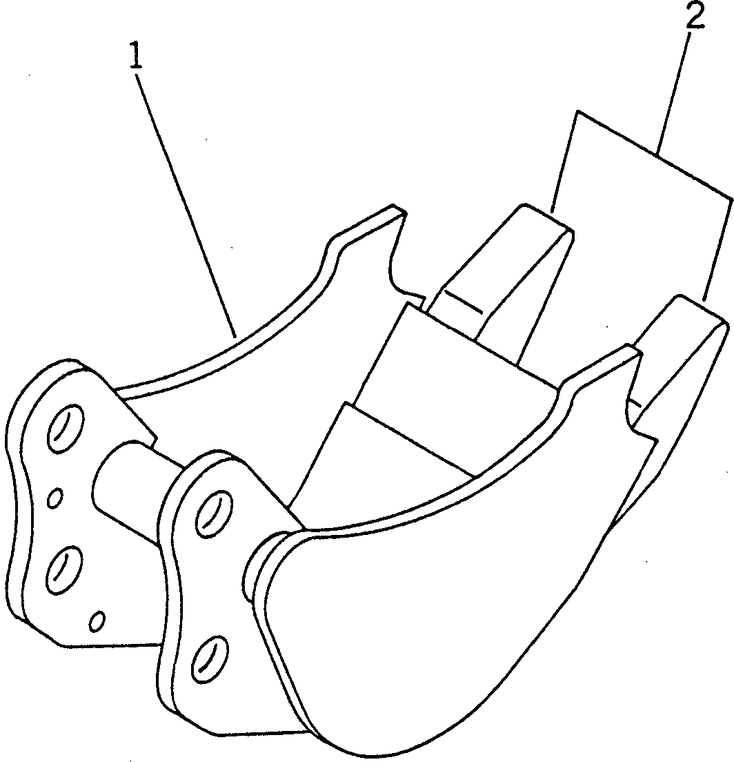 Схема запчастей Komatsu PC01-1 - NARROW КОВШ¤ .M (MINI .M) MM РАБОЧЕЕ ОБОРУДОВАНИЕ