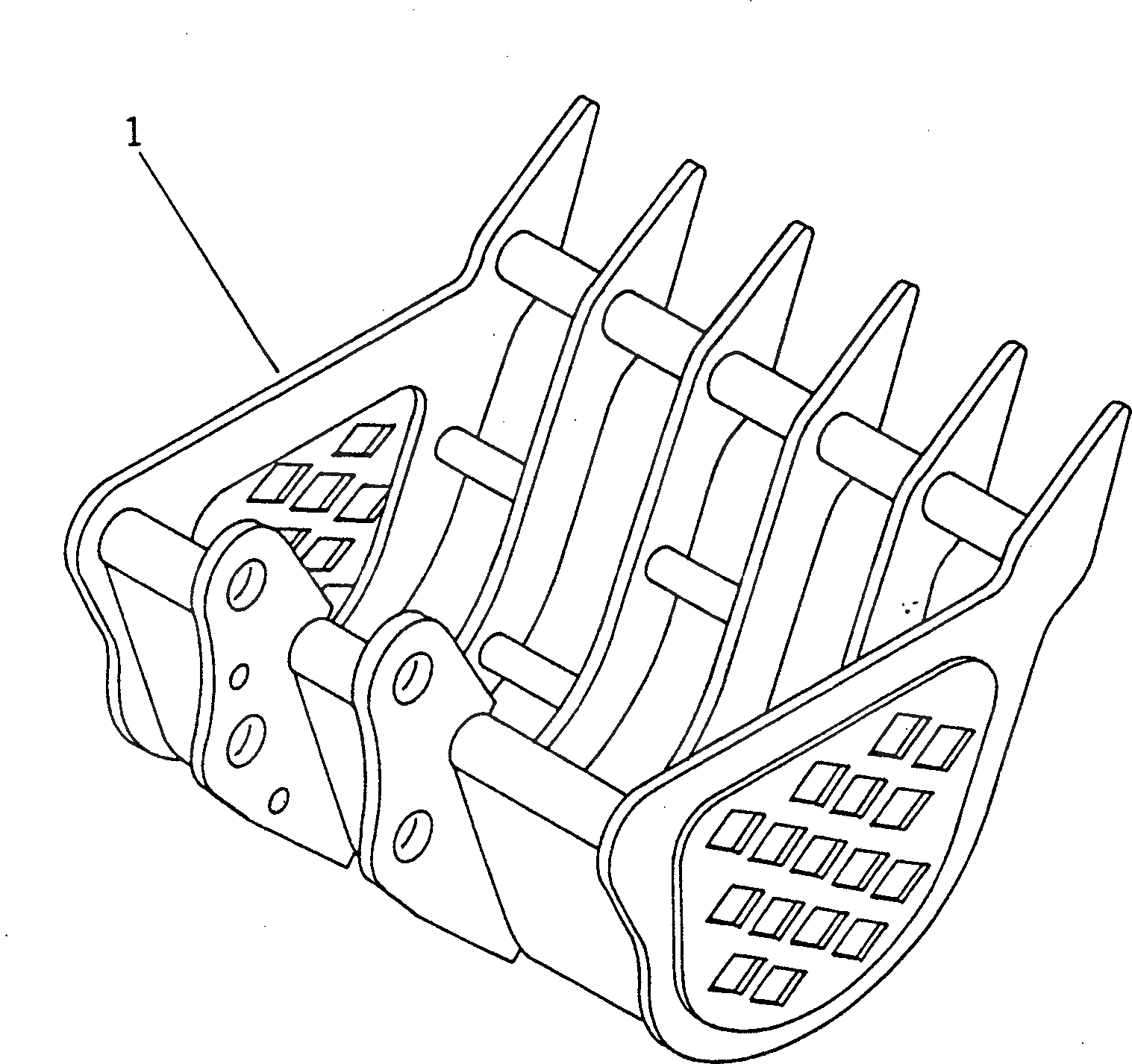 Схема запчастей Komatsu PC01-1 - SKELETON КОВШ РАБОЧЕЕ ОБОРУДОВАНИЕ