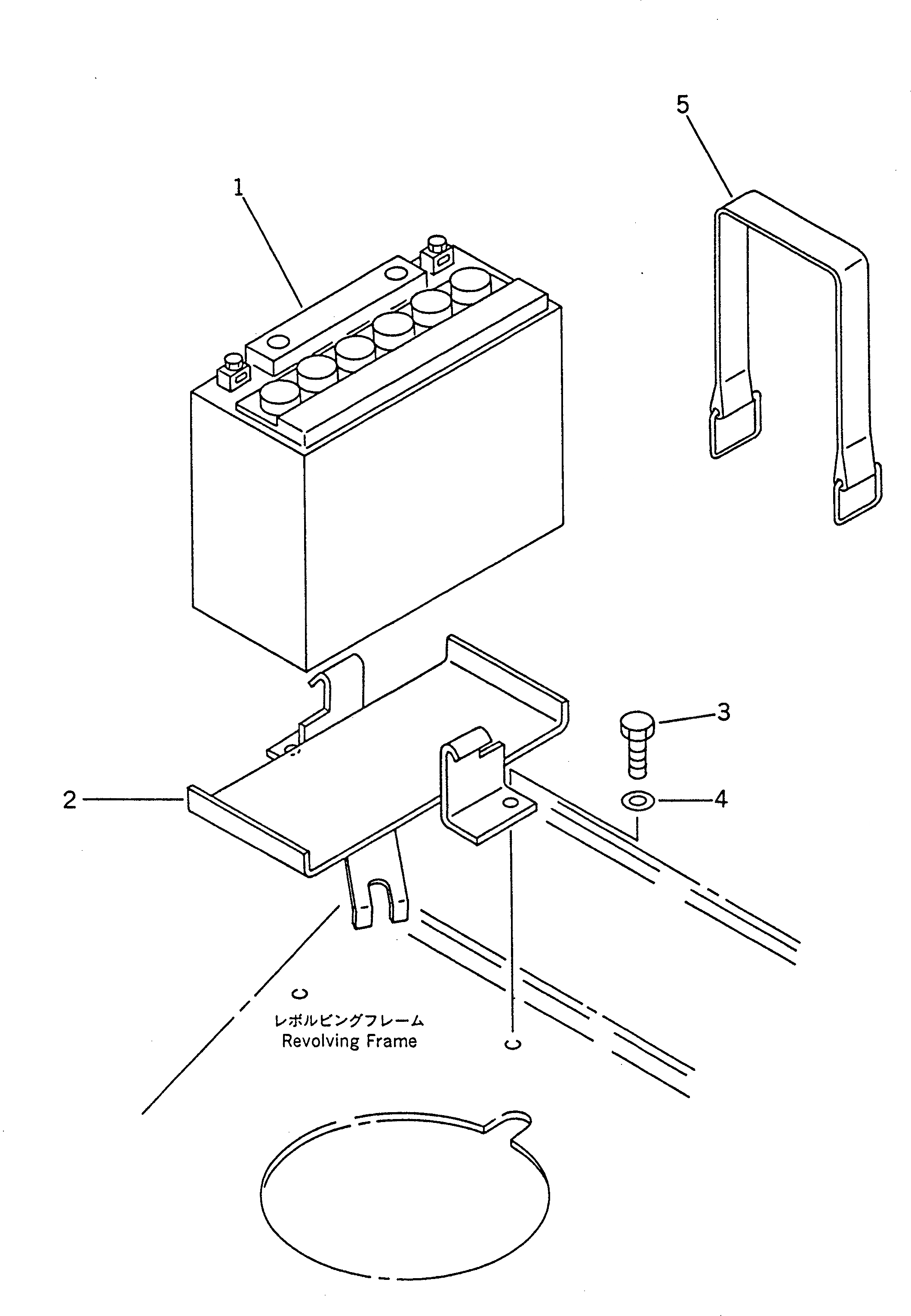 Схема запчастей Komatsu PC01-1A - АККУМУЛЯТОР КОМПОНЕНТЫ ДВИГАТЕЛЯ И ЭЛЕКТРИКА