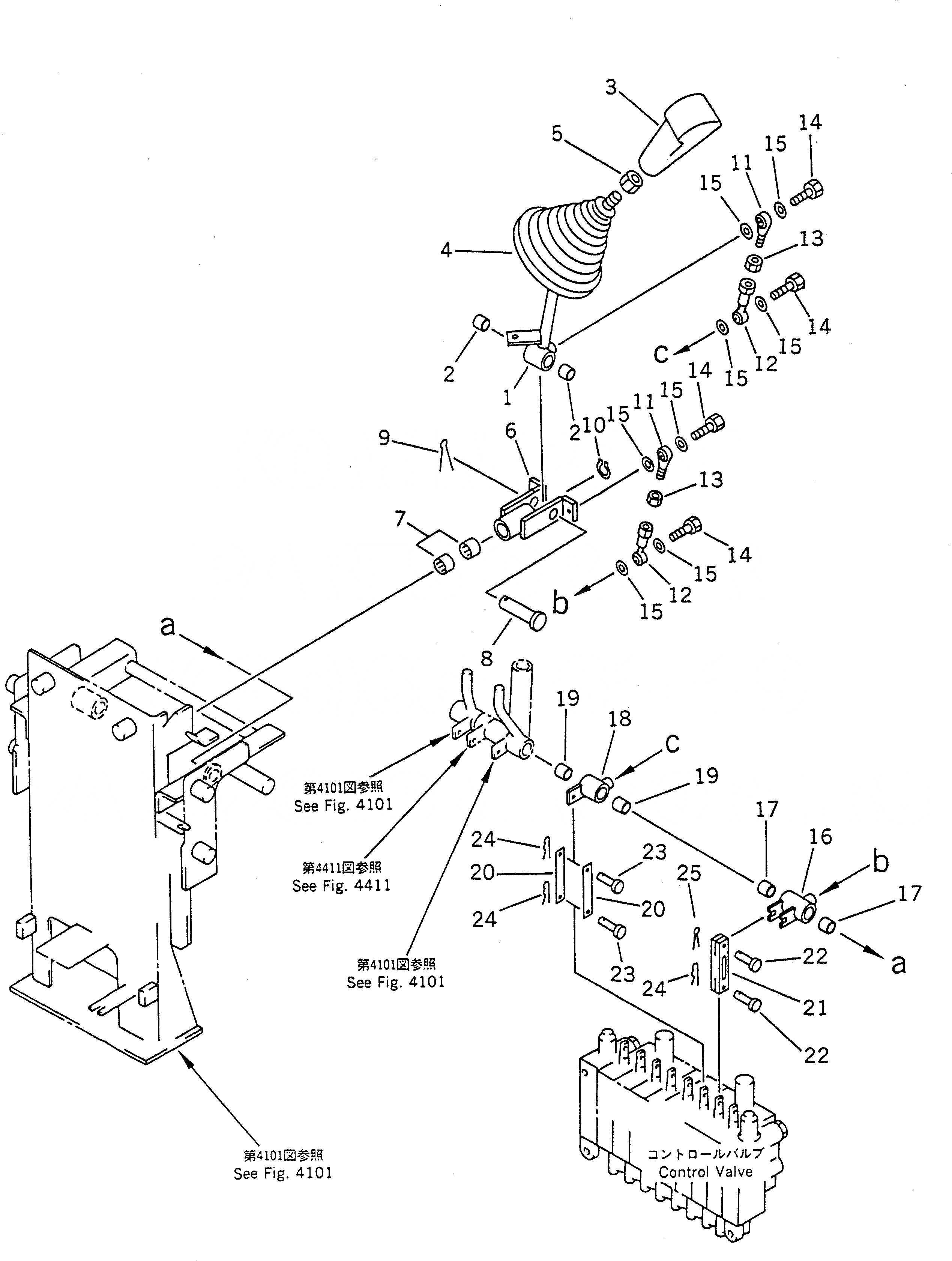 Схема запчастей Komatsu PC01-1A - ПОВОРОТН. И РУКОЯТЬ РЫЧАГ УПРАВЛ-Я (JIS PATTERN) (ДЛЯ ЯПОН.) СИСТЕМА УПРАВЛЕНИЯ И ОСНОВНАЯ РАМА