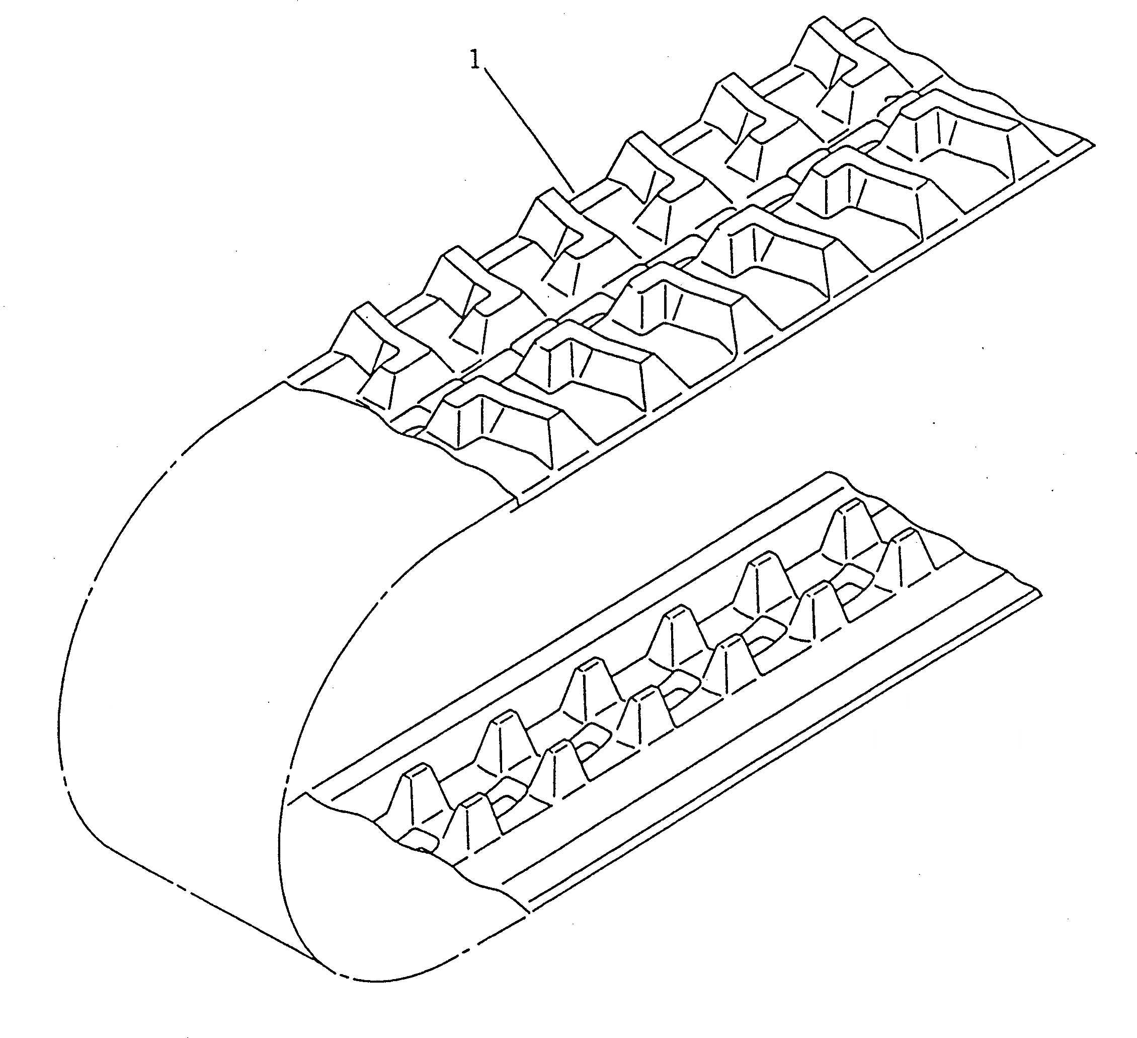 Схема запчастей Komatsu PC02-1 - РЕЗИН. SHOE ХОДОВАЯ