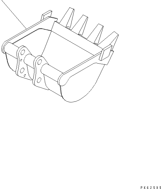 Схема запчастей Komatsu PC03-2 - КОВШ (ДЛЯ МОЛОТА РУКОЯТЬ СПЕЦ-Я.)¤ ШИР. MM РАБОЧЕЕ ОБОРУДОВАНИЕ