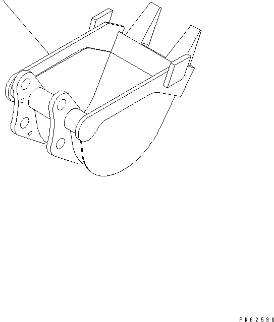 Схема запчастей Komatsu PC03-2 - КОВШ¤ (.M) (MINI .M) ШИР. MM РАБОЧЕЕ ОБОРУДОВАНИЕ