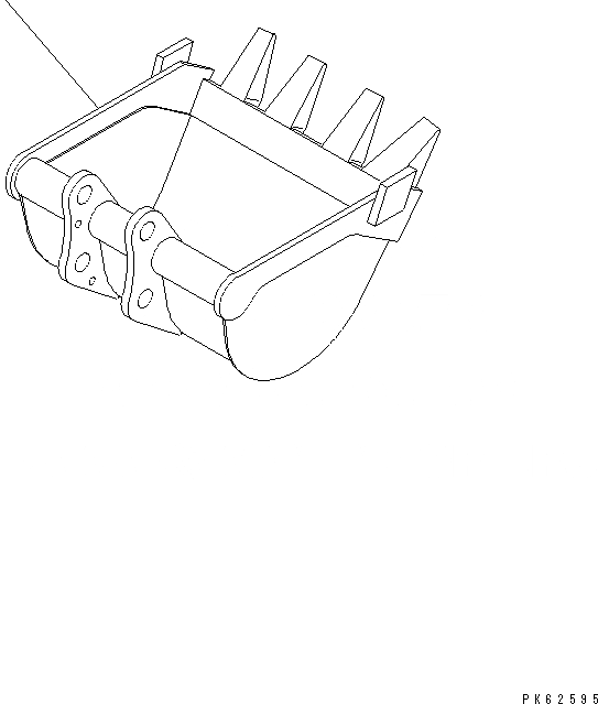 Схема запчастей Komatsu PC03-2-A - КОВШ¤ (.M) (MINI .M) ШИР. MM РАБОЧЕЕ ОБОРУДОВАНИЕ