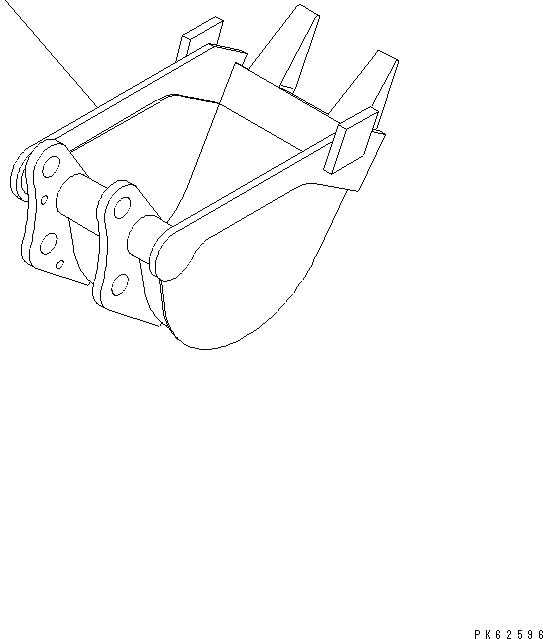 Схема запчастей Komatsu PC03-2-A - КОВШ¤ (.M) (MINI .M) ШИР. MM РАБОЧЕЕ ОБОРУДОВАНИЕ