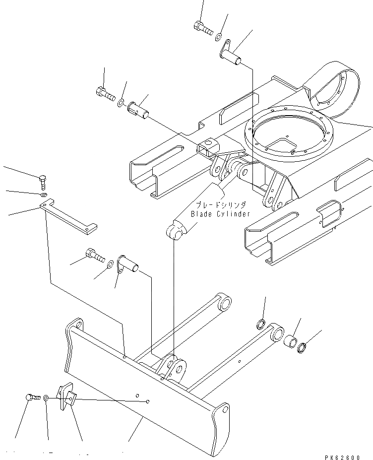 Схема запчастей Komatsu PC03-2-A - ОТВАЛ (ОТВАЛ И ПАЛЕЦ) (С CARRY КОВШ) РАБОЧЕЕ ОБОРУДОВАНИЕ