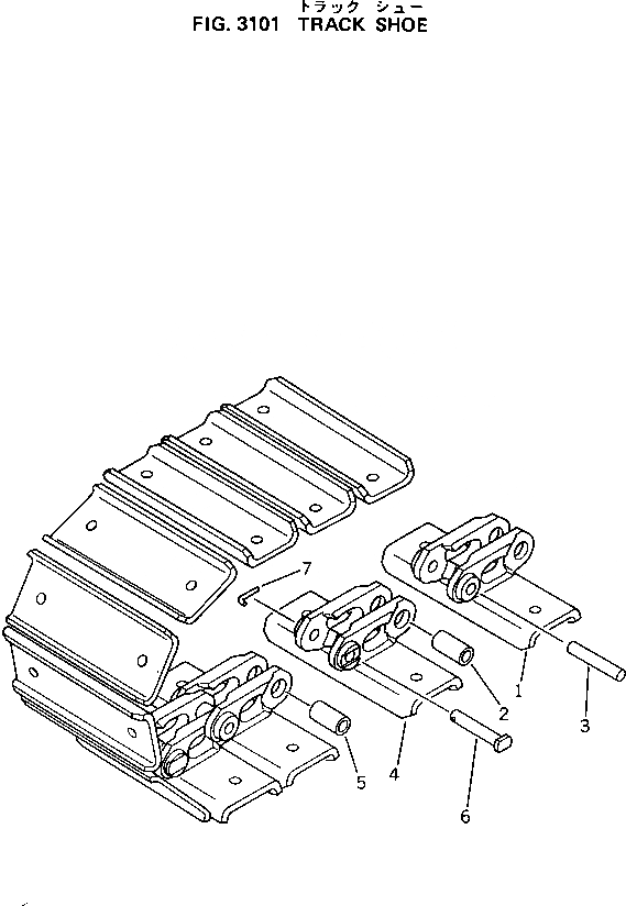 Схема запчастей Komatsu PC05-5 - ГУСЕНИЦЫ ХОДОВАЯ