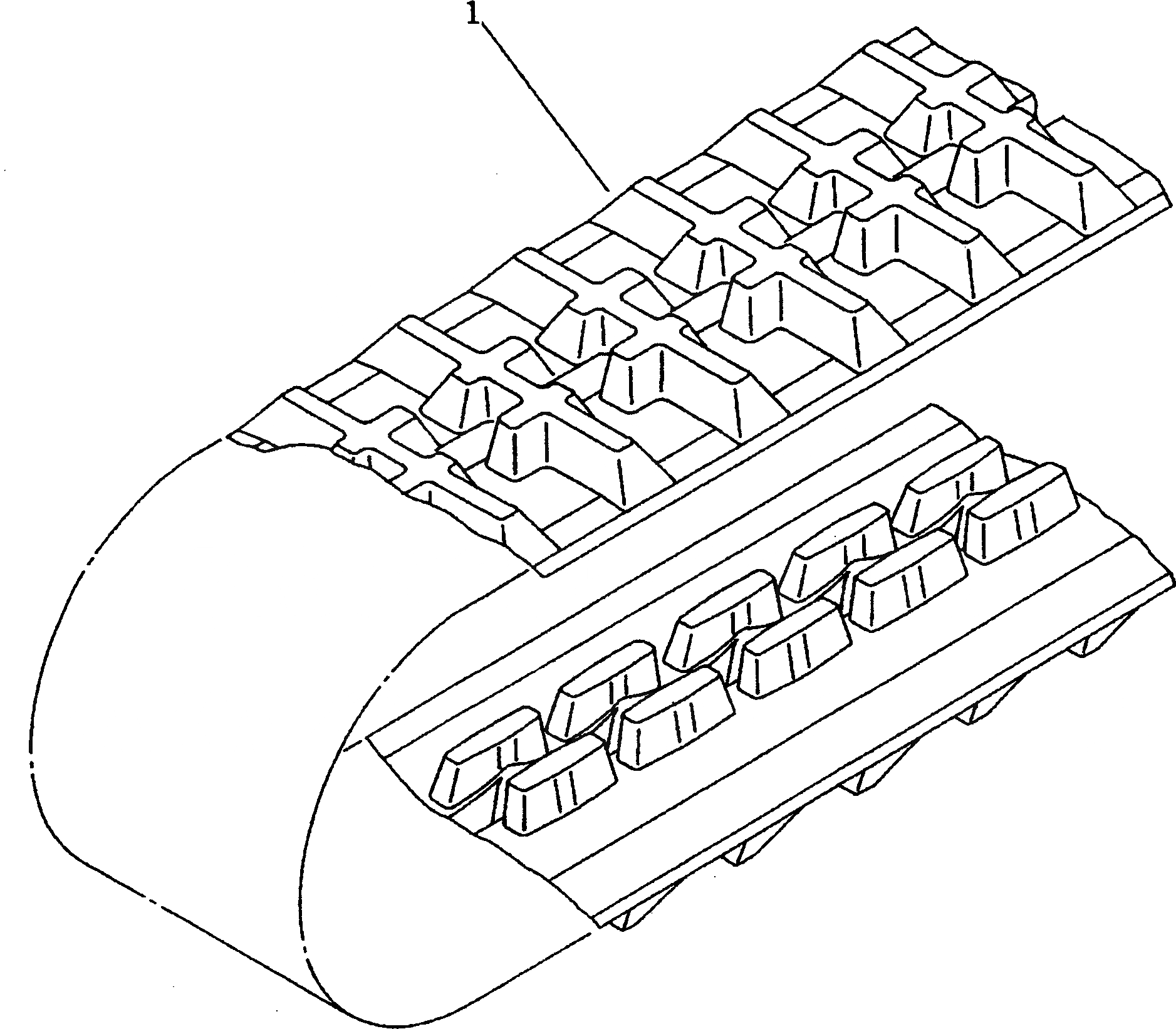 Схема запчастей Komatsu PC05-7 - ГУСЕНИЦЫ (ДЛЯ РЕЗИН. SHOE)(№7-) ЧАСТИ BOOK