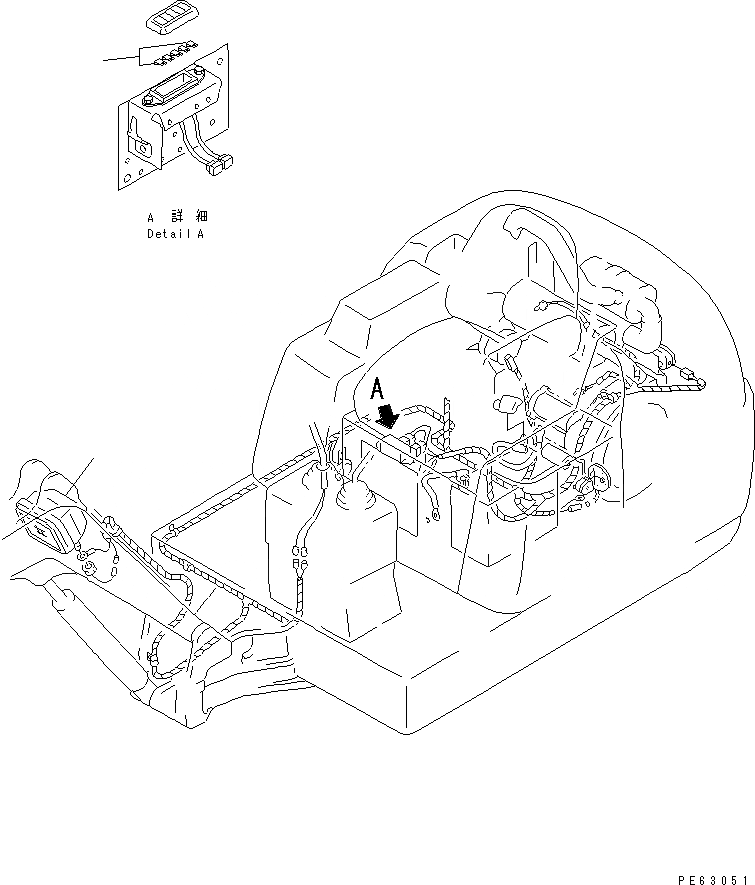 Схема запчастей Komatsu PC05-7 - ОСВЕЩЕНИЕ И ПРЕДОХРАНИТЕЛЬ(№7-) ЧАСТИ BOOK