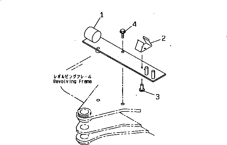 Схема запчастей Komatsu PC07-2 - CHISEL ДЕРЖАТЕЛЬ(№-) РАБОЧЕЕ ОБОРУДОВАНИЕ