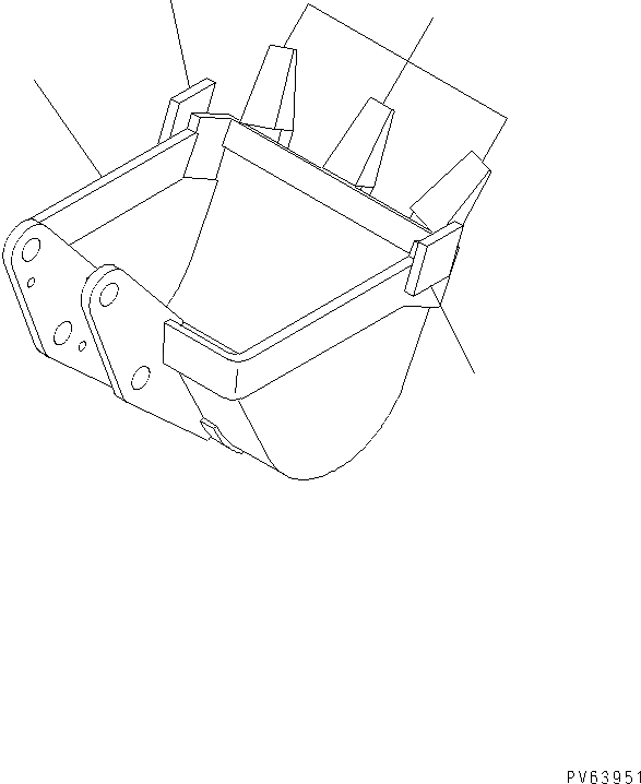 Схема запчастей Komatsu PC08UU-1-A - КОВШ (ДЛЯ МОЛОТА РУКОЯТЬ) РАБОЧЕЕ ОБОРУДОВАНИЕ