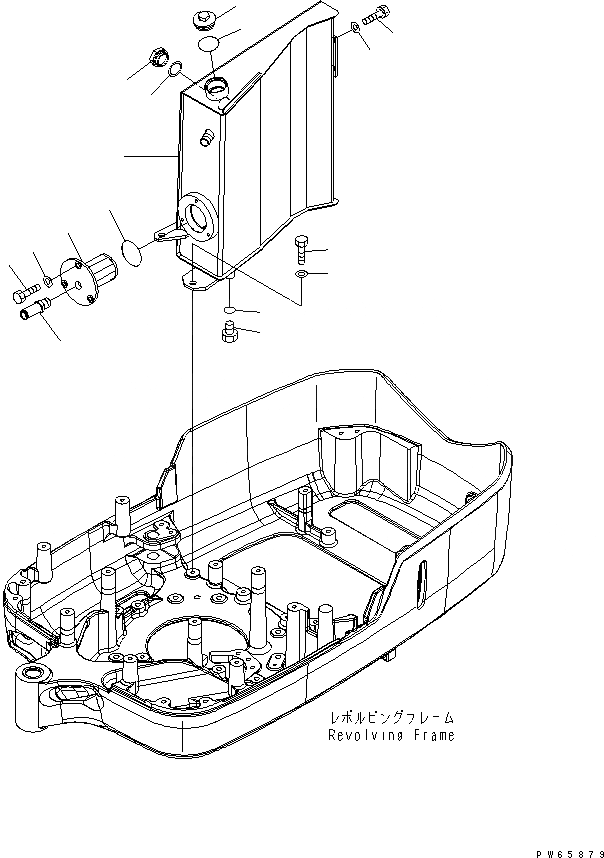 Схема запчастей Komatsu PC09-1-A - ГИДР. БАК. ГИДРАВЛИКА