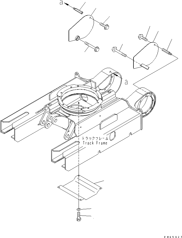 Схема запчастей Komatsu PC09-1-A - КРЫШКИ (РЕГУЛЯТОР СПЕЦ-Я.) ХОДОВАЯ