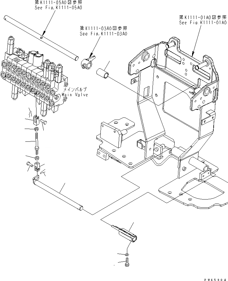 Схема запчастей Komatsu PC09-1-B - ОСНОВН. РЫЧАГ УПРАВЛ-Я (2 SPEED CHANGE ПЕДАЛЬ) (ФИКС. GAUGE СПЕЦ-Я.) КАБИНА ОПЕРАТОРА И СИСТЕМА УПРАВЛЕНИЯ