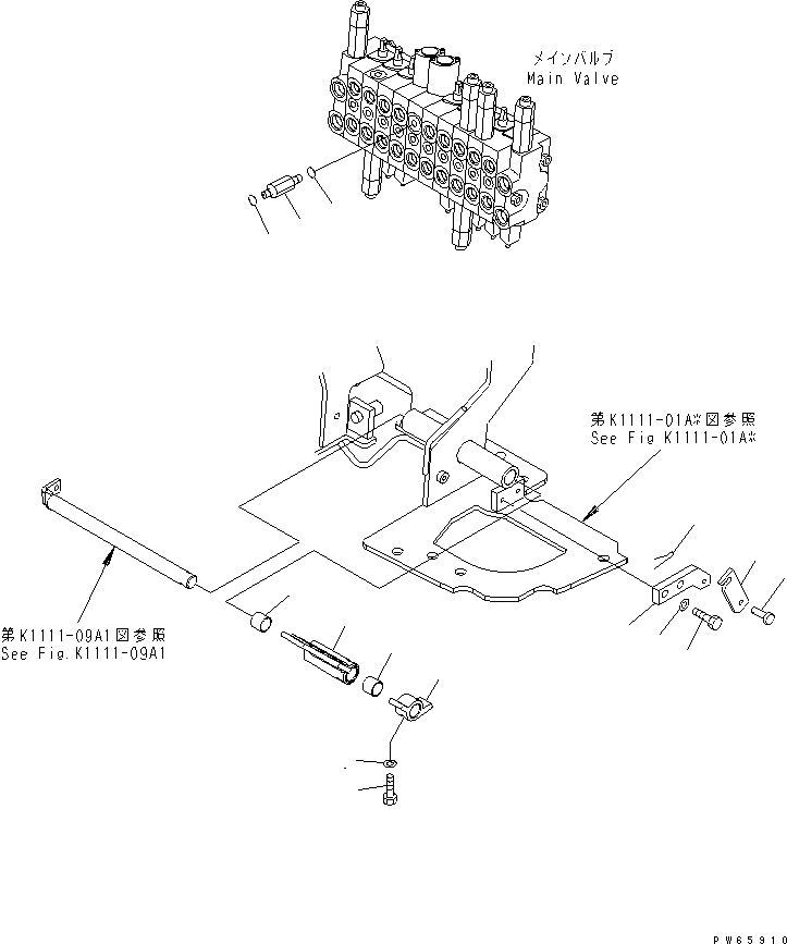 Схема запчастей Komatsu PC09-1-B - ПЕДАЛЬ УПРАВЛ-Я РАБОЧ. ОБОРУД. КАБИНА ОПЕРАТОРА И СИСТЕМА УПРАВЛЕНИЯ