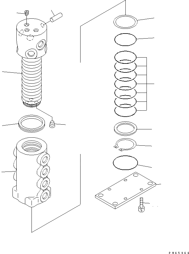 Схема запчастей Komatsu PC09-1-B - ПОВОРОТНОЕ СОЕДИНЕНИЕ (ВНУТР. ЧАСТИ) (ФИКС. GAUGE СПЕЦ-Я.) ОСНОВН. КОМПОНЕНТЫ И РЕМКОМПЛЕКТЫ