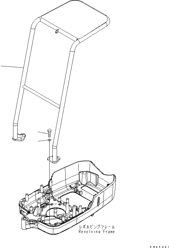 Схема запчастей Komatsu PC09-1 - НАВЕС (TOPS) КАБИНА ОПЕРАТОРА И СИСТЕМА УПРАВЛЕНИЯ