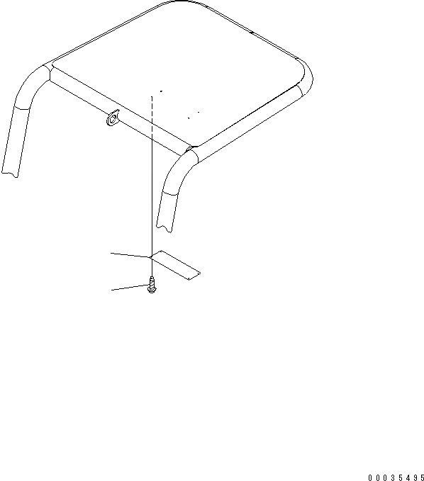 Схема запчастей Komatsu PC09-1 - НАВЕС (TOPS) (MARKS ПЛАСТИНЫ)(№8-) КАБИНА ОПЕРАТОРА И СИСТЕМА УПРАВЛЕНИЯ