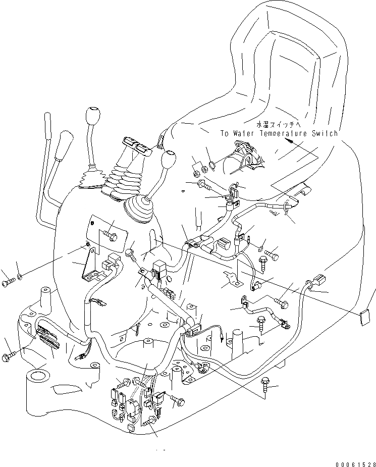 Схема запчастей Komatsu PC09-1 - ЭЛЕКТРИКА (ОСНОВН. Э/ПРОВОДКА И КОМПОНЕНТЫ) (КРОМЕ ЯПОН.)(№-) ЭЛЕКТРИКА