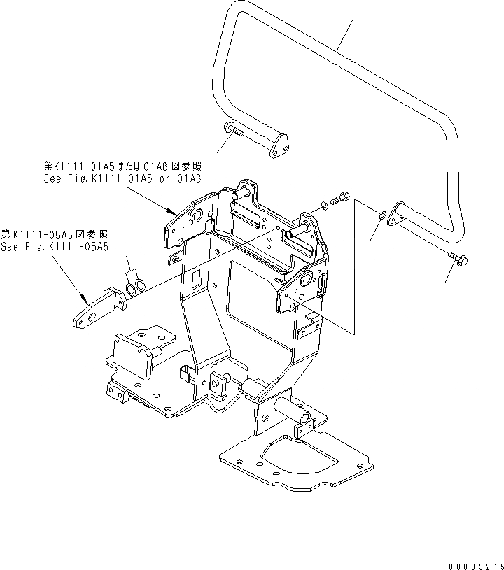 Схема запчастей Komatsu PC09-1 - ОСНОВН. УПРАВЛ-Е (HANDRAIL)(№-) КАБИНА ОПЕРАТОРА И СИСТЕМА УПРАВЛЕНИЯ