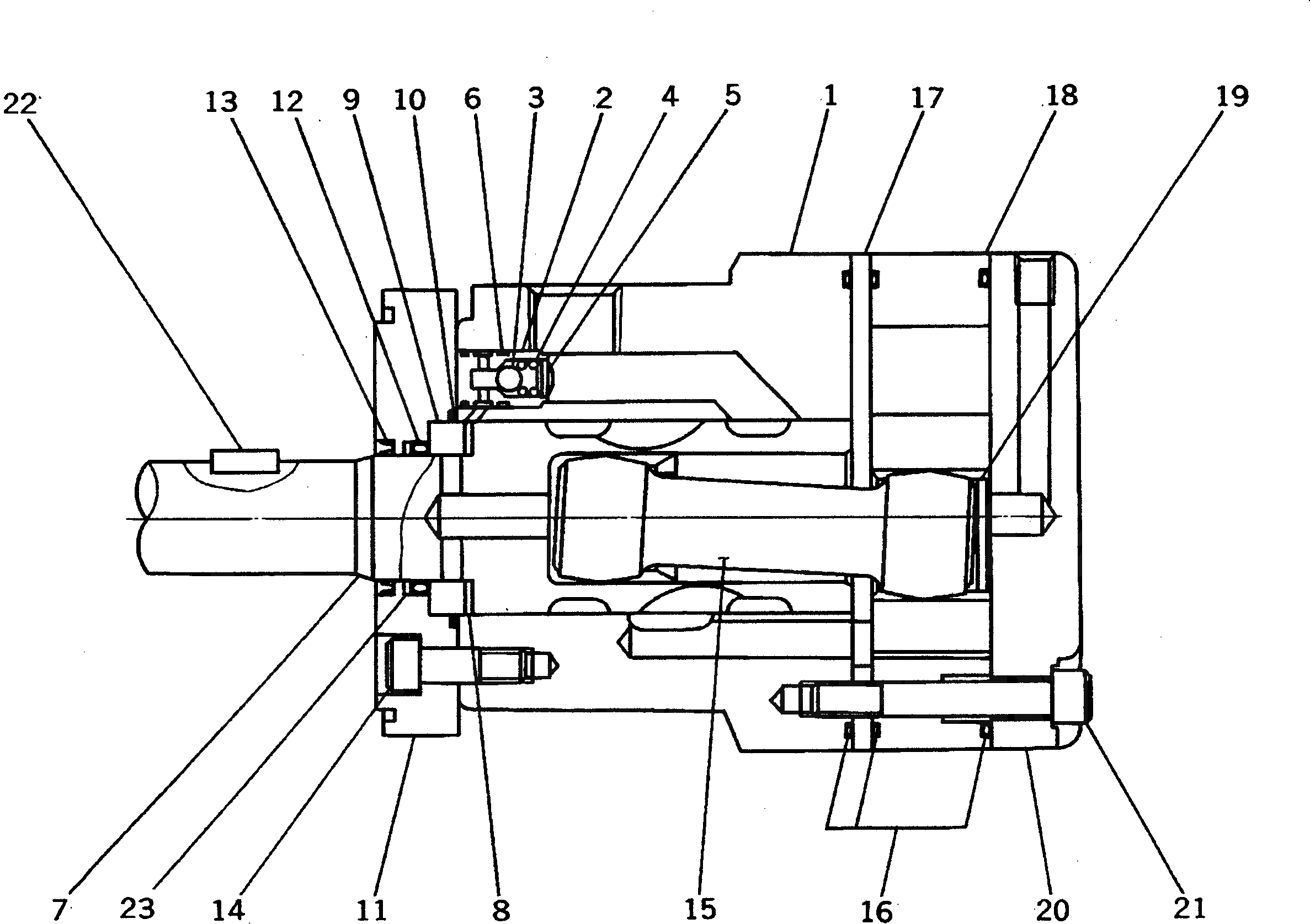 Схема запчастей Komatsu PC09-1 - МОТОР ПОВОРОТА (ВНУТР. ЧАСТИ)(№-) ОСНОВН. КОМПОНЕНТЫ И РЕМКОМПЛЕКТЫ