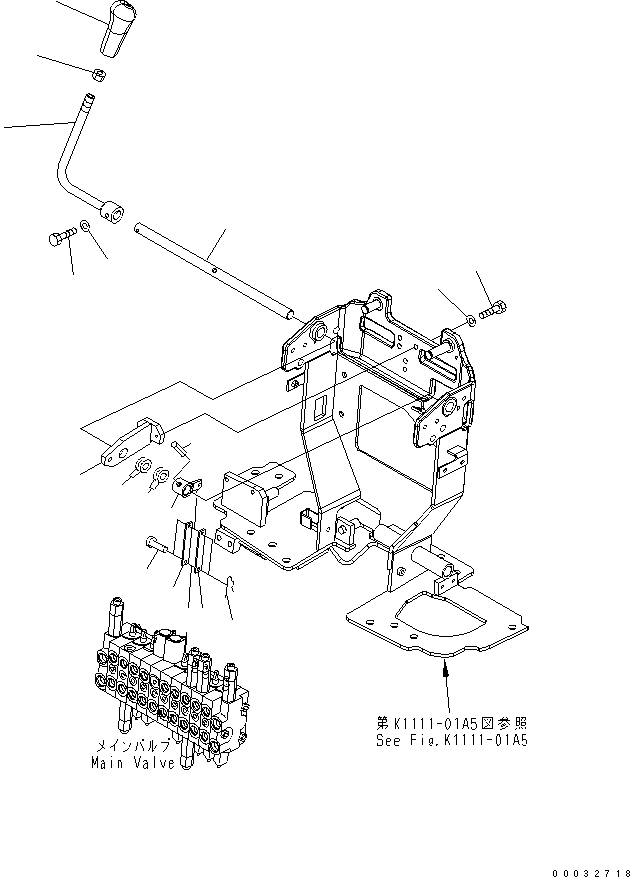 Схема запчастей Komatsu PC09-1 - ОСНОВН. РЫЧАГ УПРАВЛ-Я (ОТВАЛ)(№-) КАБИНА ОПЕРАТОРА И СИСТЕМА УПРАВЛЕНИЯ