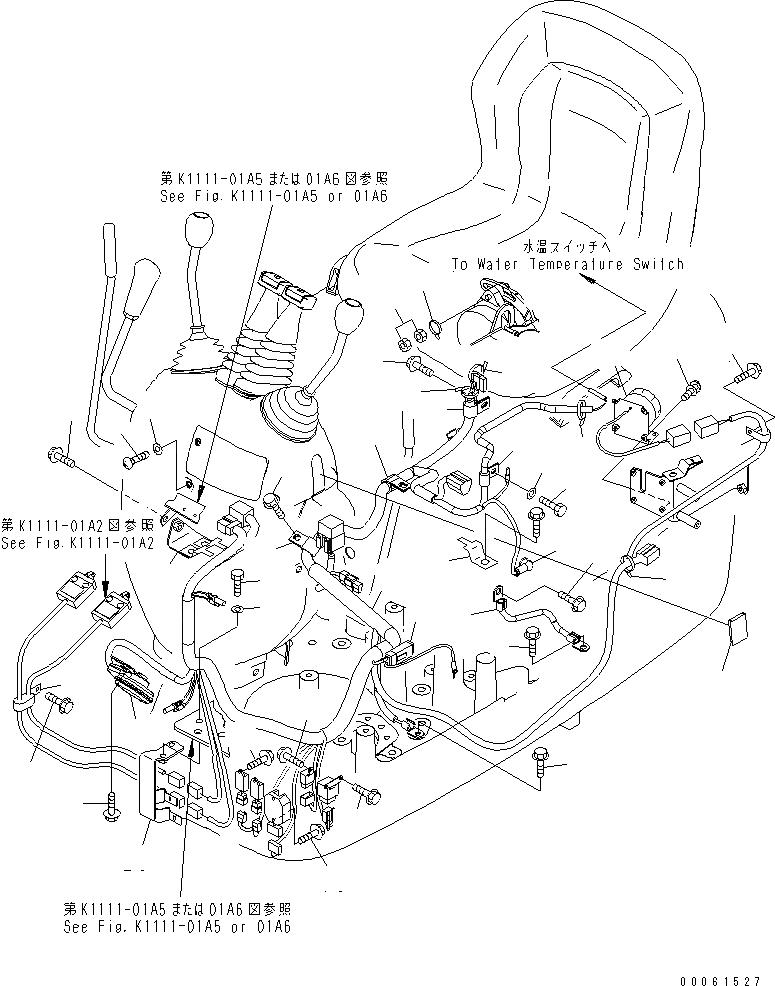 Схема запчастей Komatsu PC09-1 - ЭЛЕКТРИКА (ОСНОВН. Э/ПРОВОДКА И КОМПОНЕНТЫ) (С СИГНАЛ ХОДА)(№-) ЭЛЕКТРИКА