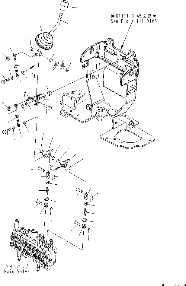 Схема запчастей Komatsu PC09-1 - ОСНОВН. РЫЧАГ УПРАВЛ-Я (ПОВОРОТН. И РУКОЯТЬ)(№-) КАБИНА ОПЕРАТОРА И СИСТЕМА УПРАВЛЕНИЯ