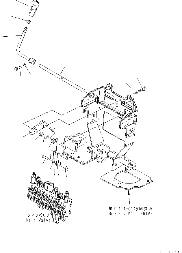 Схема запчастей Komatsu PC09-1 - ОСНОВН. РЫЧАГ УПРАВЛ-Я (ОТВАЛ) (BACK HOE SHIFT PATTERN)(№-) КАБИНА ОПЕРАТОРА И СИСТЕМА УПРАВЛЕНИЯ