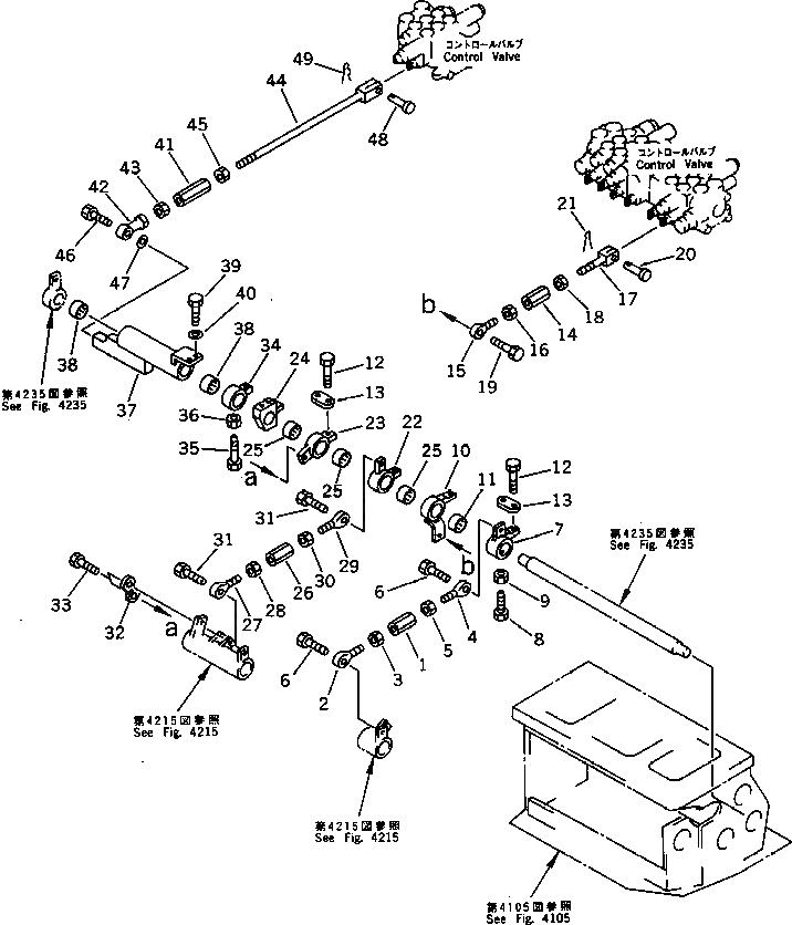 Схема запчастей Komatsu PC10-6 - ПОВОРОТН. И РУКОЯТЬ МЕХ-М УПРАВЛ-Я (/) (ДЛЯ -WAY УПРАВЛ-Е) СИСТЕМА УПРАВЛЕНИЯ И ОСНОВНАЯ РАМА