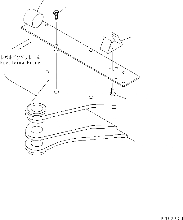 Схема запчастей Komatsu PC10-7 - CHISEL ДЕРЖАТЕЛЬ(№7777-) РАБОЧЕЕ ОБОРУДОВАНИЕ