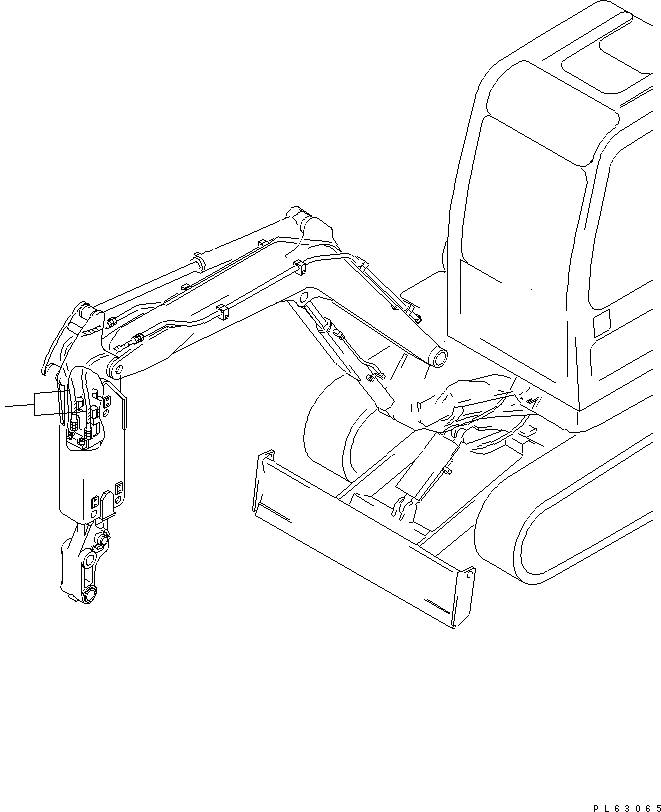 Схема запчастей Komatsu PC10-7 - ШЛАНГИ РАБОЧ. ОБОРУД-Я (ДЛЯ МОЛОТА РУКОЯТЬ)(№7777-) ЧАСТИ BOOK