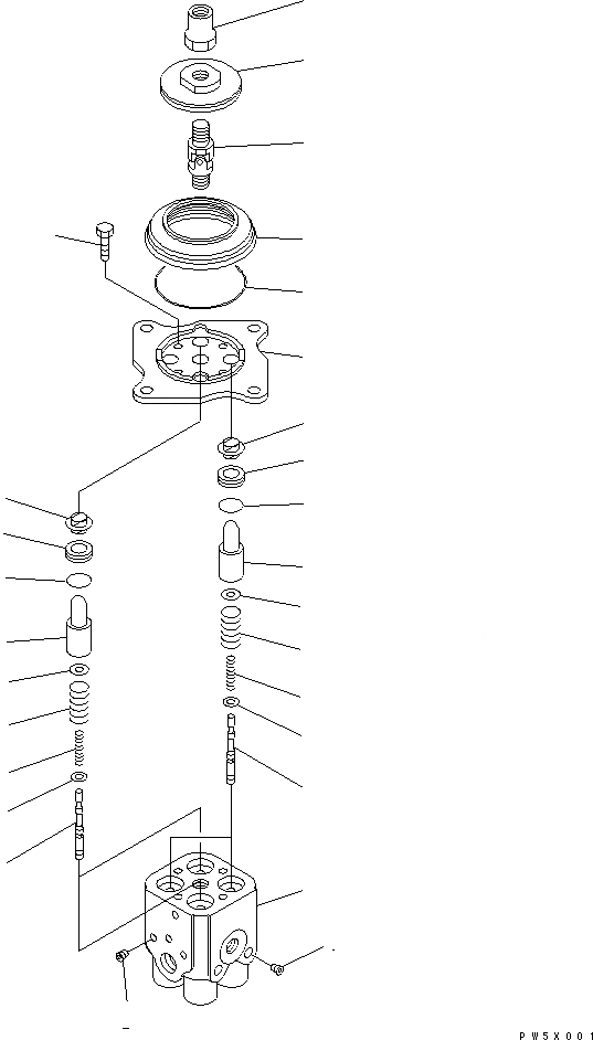 Схема запчастей Komatsu PC100-6Z - КЛАПАН PPC(ДЛЯ РАБОЧ. ОБОРУД-Я)(№8-8) ОСНОВН. КОМПОНЕНТЫ И РЕМКОМПЛЕКТЫ