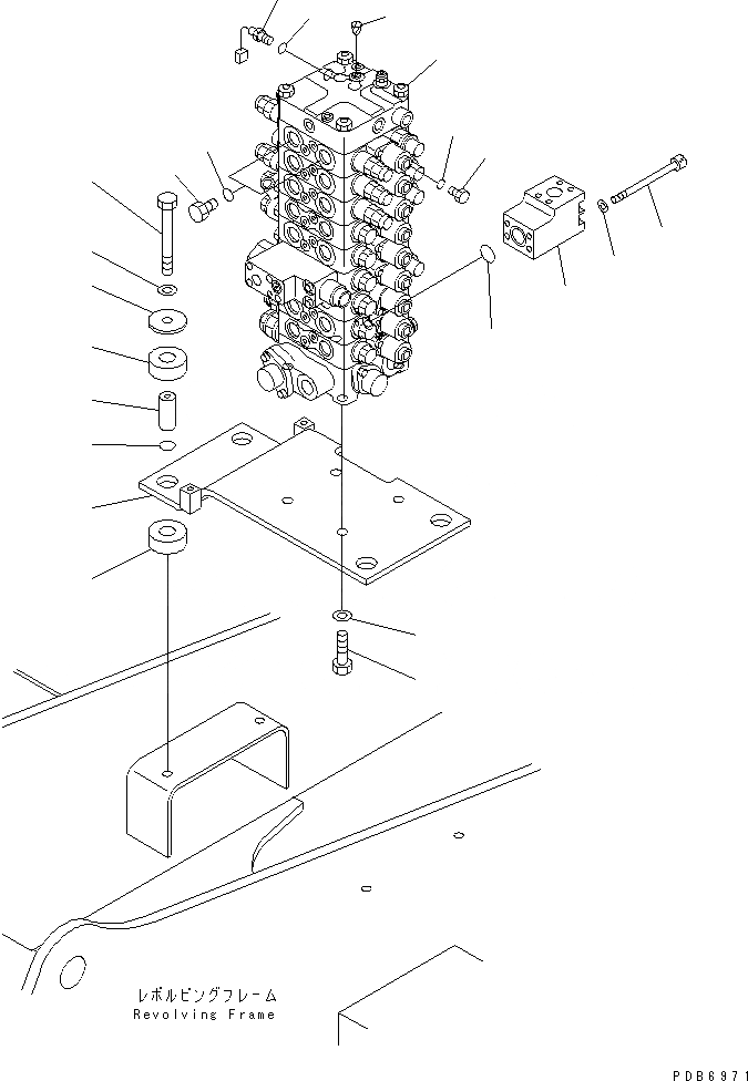 Схема запчастей Komatsu PC100-6 - ОСНОВН. КЛАПАН (КЛАПАН¤ КОРПУС¤ КРЕПЛЕНИЕ И ДАТЧИК) ( АКТУАТОР)(№-8) ГИДРАВЛИКА