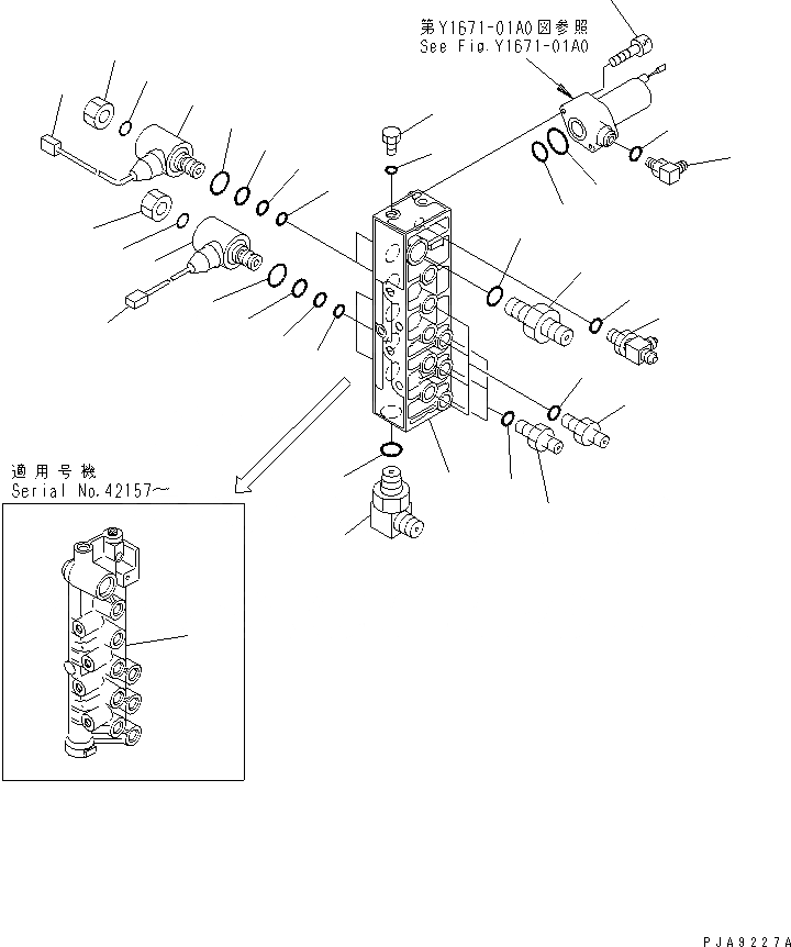 Схема запчастей Komatsu PC100-6 - СОЛЕНОИДНЫЙ КЛАПАН ЛИНИЯ (СОЛЕНОИДНЫЙ КЛАПАН)(№-) ГИДРАВЛИКА