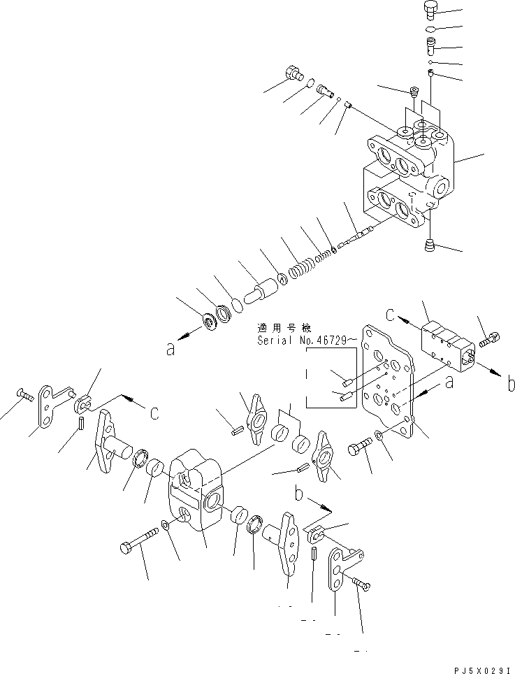 Схема запчастей Komatsu PC100-6 - КЛАПАН PPC(ДЛЯ ХОДА)(№-) ОСНОВН. КОМПОНЕНТЫ И РЕМКОМПЛЕКТЫ