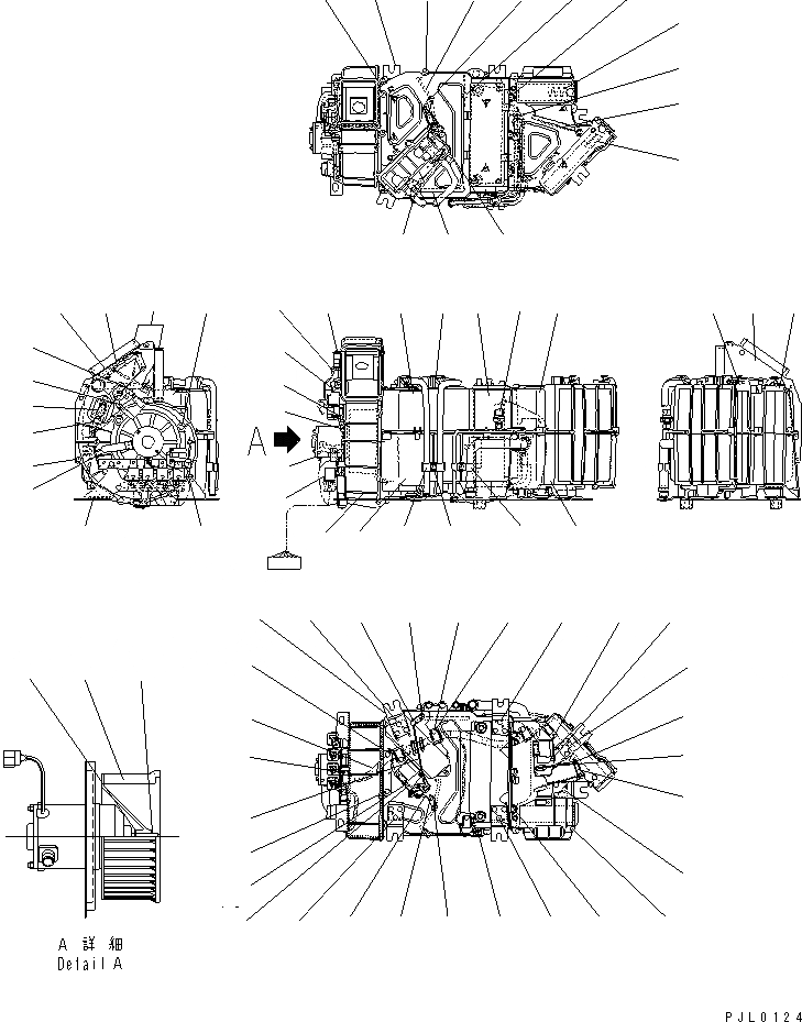 Схема запчастей Komatsu PC100-6 - БЛОК КОНДИЦИОНЕРА (С КОНДИЦИОНЕРОМ)(№-) ОСНОВН. КОМПОНЕНТЫ И РЕМКОМПЛЕКТЫ